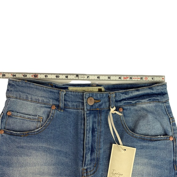 Indigo Saint Premium Denim Women’s Shorts Size 4, Waist 27 - Picture 8 of 9